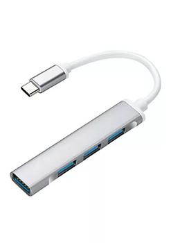 商品USB-C Type C to USB 3.0 4 Port Hub Splitter For PC Mac Phone MacBook Pro iPad图片