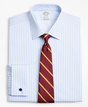Brooks Brothers | Stretch Regent Regular-Fit Dress Shirt, Non-Iron Twill Ainsley Collar French Cuff Bold Stripe商品图片,6.1折