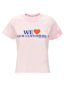 推荐Alexander Wang Love Our Customers Shrunken T-Shirt商品