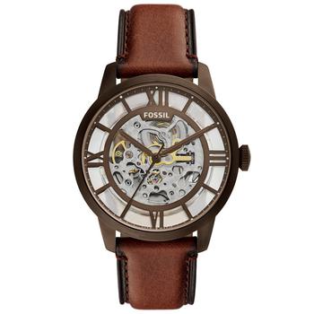 Fossil | Men's Townsman Brown Leather Strap Watch, 44mm商品图片,5折