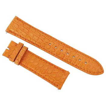 商品Hadley Roma | 20 MM Matte Orange Alligator Leather Strap,商家Jomashop,价格¥356图片