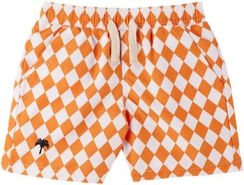 OAS | 橙色 & 白色 Rusty Diamond 儿童泳裤,商家SSENSE CN,价格¥234