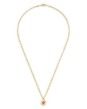商品Dinh Van | 18K Yellow Gold Menottes Coral Pendant Necklace, 17.7",商家Bloomingdale's,价格¥16270图片