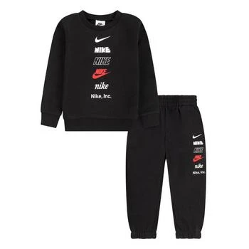 推荐Kids' Toddler Nike Multi Logo Crewneck Sweatshirt and Jogger Pants Set商品