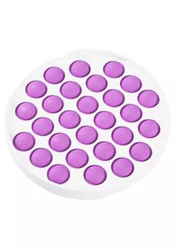 推荐Alphabet Round Push Pop Dimple Bubble Popper Pressure Relief - Circle - Purple商品