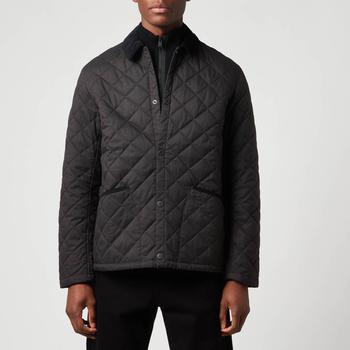 推荐Barbour Tartan Men's Yordel Quilt Jacket - Charcoal商品