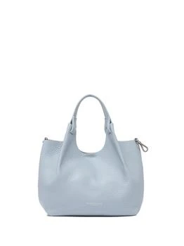GIANNI CHIARINI | Dua Light Blue Leather Shoulder Bag 