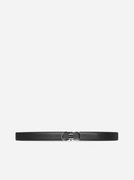 推荐Gancini reversible leather belt商品