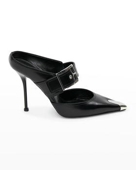 Alexander McQueen | Punk Buckle Stiletto Mules商品图片,