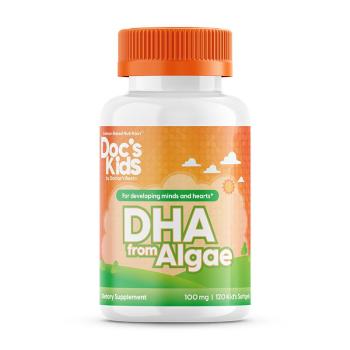 商品Doctor's Kids 儿童藻类DHA软胶囊 100mg/粒 （每份1粒） 120粒图片