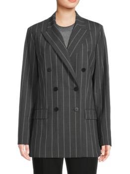 Pinstripe Double Breasted Blazer product img