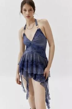 Urban Outfitters | UO Rosa Mesh Halter Mini Dress 额外9.3折, 额外九三折