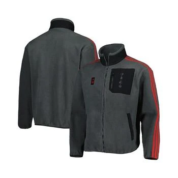 Adidas | Men's Gray Bayern Munich Lifestyler Fleece Full-Zip Jacket 