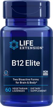 商品Life Extension B12 Elite (60 Vegetarian Lozenges)图片