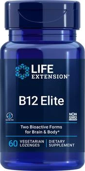 Life Extension | Life Extension B12 Elite (60 Vegetarian Lozenges),商家Life Extension,价格¥59