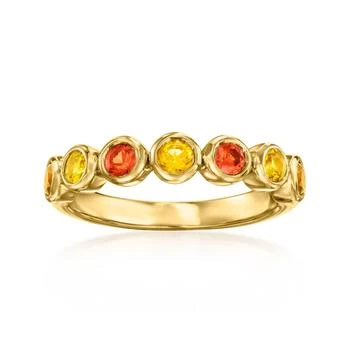 Ross-Simons | Ross-Simons Orange and Yellow Sapphire Ring With . Citrines in 18kt Gold Over Sterling,商家Premium Outlets,价格¥1709