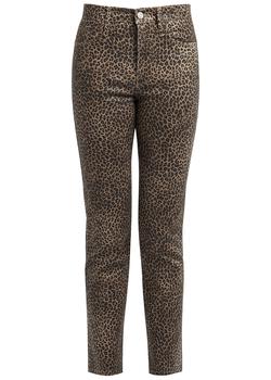 FRAME | Le Sylvie leopard-print coated straight-leg jeans商品图片,满$1享8.9折, 满折