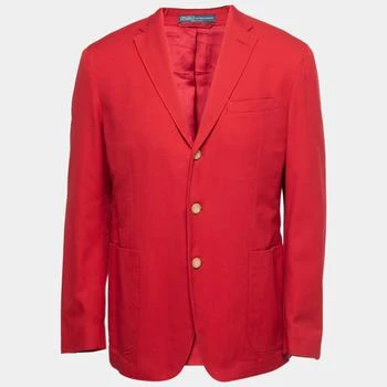 推荐Polo Ralph Lauren Red Cotton Single Breasted Blazer L商品