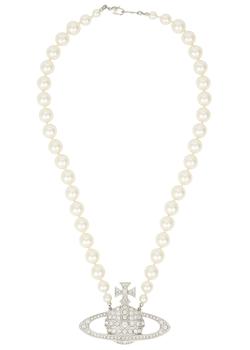 Vivienne Westwood | Bas Relief Swarovski pearl orb necklace商品图片,