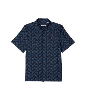 Lacoste | Short Sleeve Graphic Print Collard Shirt (Little Kids/Big Kids) 6折
