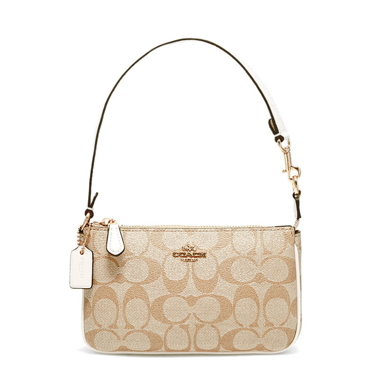 商品Coach | COACH 奥莱款小号女士PVC配皮手拿包 C3308IMDQC,商家Mayber,价格¥977图片