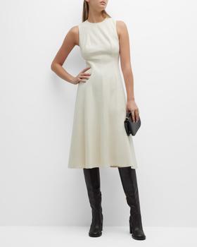 vince dress, Vince | Sleeveless Paneled Crewneck Midi Dress商品图片 