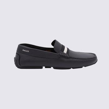 Bally | BALLY BLACK LEATHER PEARCE LOAFERS商品图片,7.4折