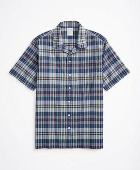 Brooks Brothers | Regent Regular-Fit Sport Shirt, Camp Collar Short-Sleeve Madras商品图片,5折