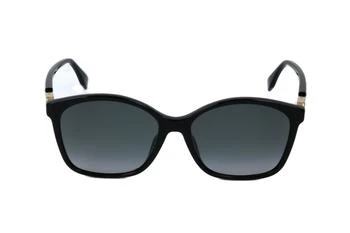 Fendi | Fendi Eyewear Side-Logo Plaque Rectangle Framed Sunglasses 4.8折, 独家减免邮费