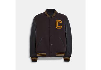 商品Coach | Coach Outlet Varsity Jacket With Leather Sleeves,商家Premium Outlets,价格¥3512图片