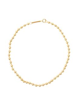 商品FEDERICA TOSI | 'Mini Allison' Necklace with Golden Beads and Logo Plaque in 18K Plated Bronze Woman,商家Baltini,价格¥1050图片