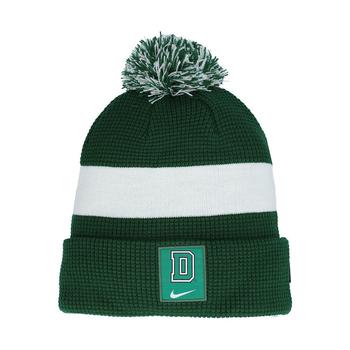 NIKE | Men's Green, White Dartmouth Big Green Sideline Team Cuffed Knit Hat with Pom商品图片,