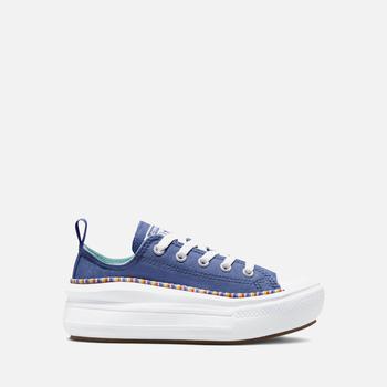 推荐Converse Kids' Chuck Taylor All Star Frienship Platform Trainer - Washed Indigo/Light Dew商品