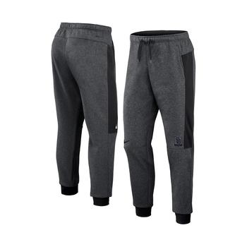 NIKE | Men's Heathered Gray, Black San Diego Padres Authentic Collection Flux Performance Jogger Pants商品图片,