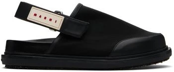 Marni | Black Back Strap Mules,商家Ssense US,价格¥1578