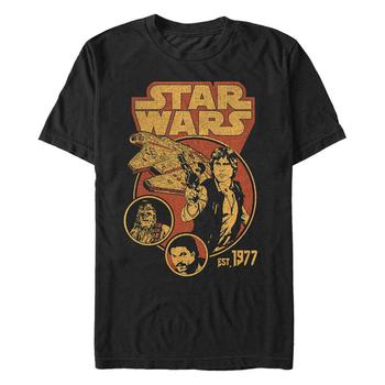 推荐Star Wars Men's Classic Retro Han Solo Team Short Sleeve T-Shirt商品
