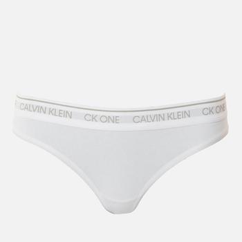 推荐Calvin Klein Women's Logo Thong - White商品