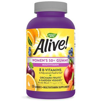 Nature's Way | Alive! Women's 50+ Multi-Vitamin Gummies商品图片,第2件5折, 满$40享8.5折, 满折, 满免