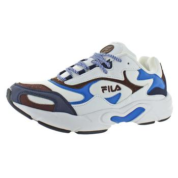 推荐Fila Womens Luminance Leather Padded Insole Fashion Sneakers商品
