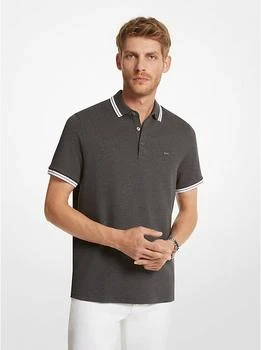 Michael Kors | Greenwich Cotton Polo Shirt 3.2折×额外8折, 独家减免邮费, 额外八折