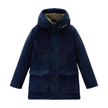 Woolrich | 【特惠8.7折】包邮包税【预售7天发货】 WOOLRICH 男士 大衣 灯芯绒北极风雪大衣  WOO56JA6BLU,商家TLS PARIS,价格¥8971