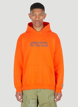 推荐Make Time Hooded Sweatshirt in Orange商品