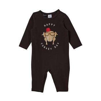Cotton On | Baby Boys Thanksgiving Long Sleeve Snap Coverall商品图片,