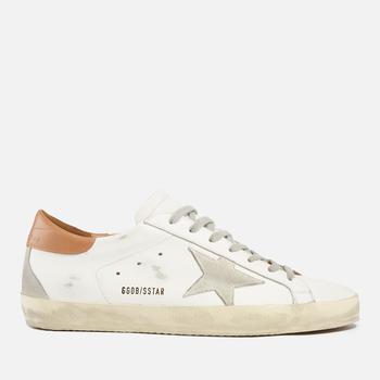 Golden Goose | Golden Goose Men's Superstar Leather Trainers - White/Ice/Light Brown商品图片,额外8折, 额外八折