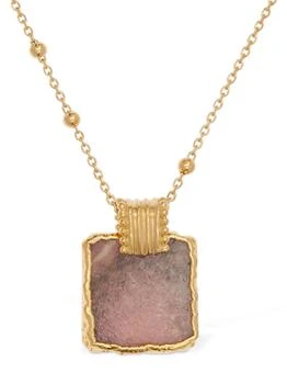 推荐Lena Rhodochrosite Charm Long Necklace商品