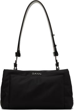 ganni包, Ganni | Black Medium Pillow Baguette Bag商品图片 额外8.5折, 额外八五折