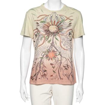 [二手商品] Dior | Dior Multicolored Ombre Cotton Printed Short Sleeve T-Shirt L商品图片,满$1500减$150, 满减