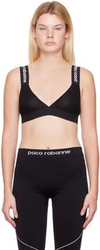 Rabanne | Black Viscose Sport Bra,商家SSENSE CA,价格¥401