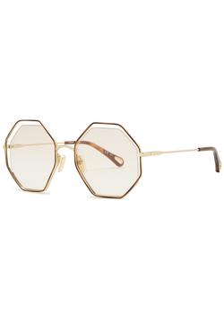 chloe眼镜正品, Chloé | Poppy octagon-frame sunglasses商品图片 
