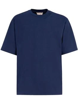 Marni | Navy Blue Cotton T-shirt 